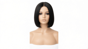 Glueless Yaki Straight Short Bob Wig