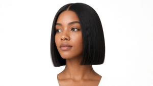 Glueless Bone Straight Blunt Cut Bob | 13x4