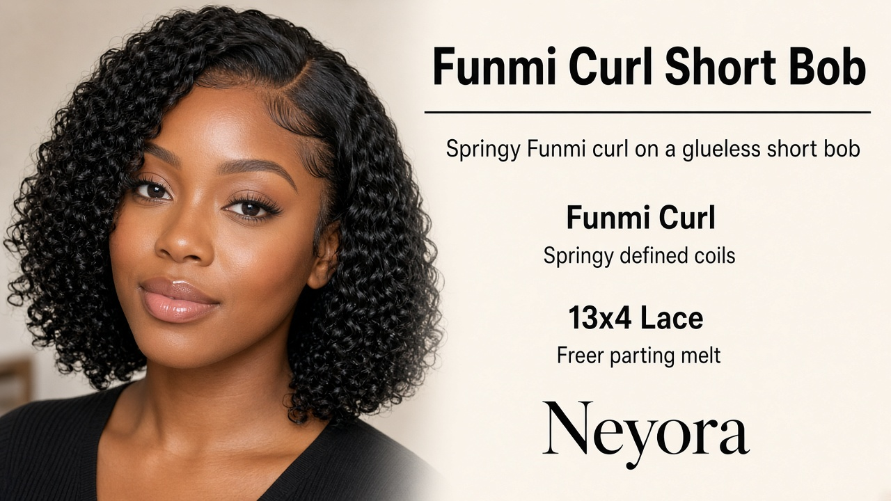 Glueless Funmi Curl Short Bob | 13x4 - Image 2