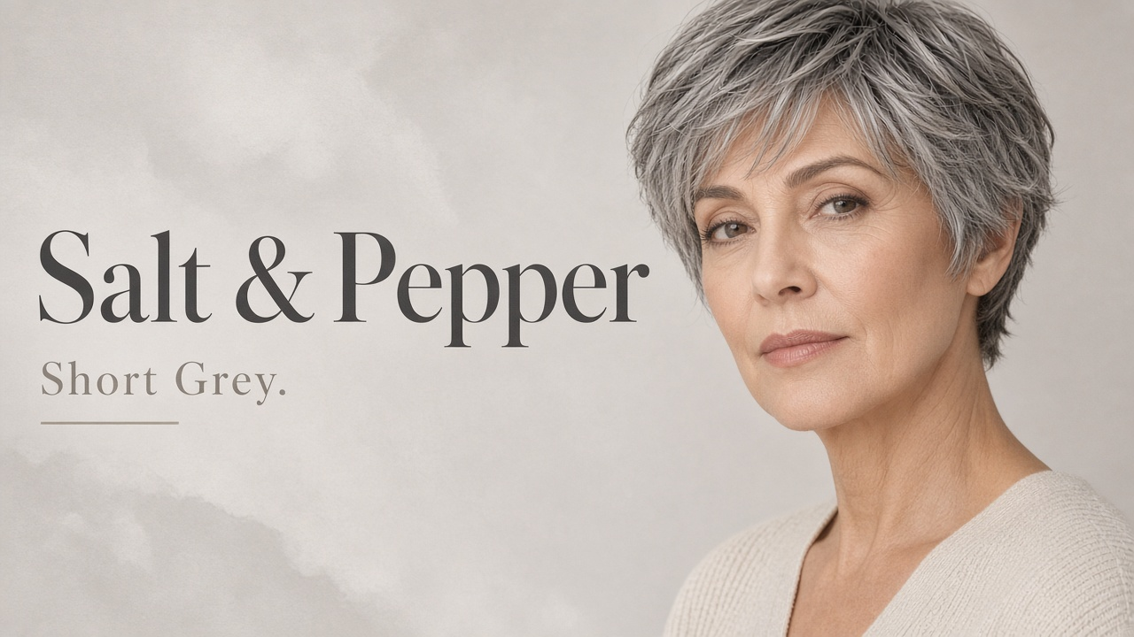 Glueless Salt & Pepper Grey Short Wig - Image 2