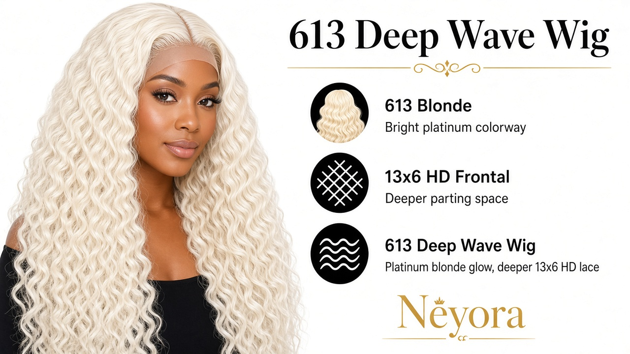 Glueless 613 Blonde Deep Wave | 13x6 HD Lace - Image 2