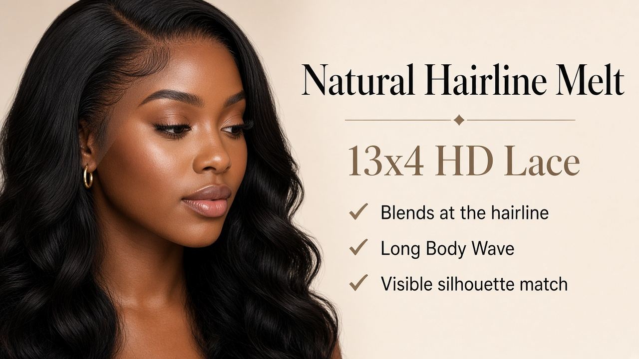 Glueless Body Wave 13x4 Lace Frontal Wig - Image 3
