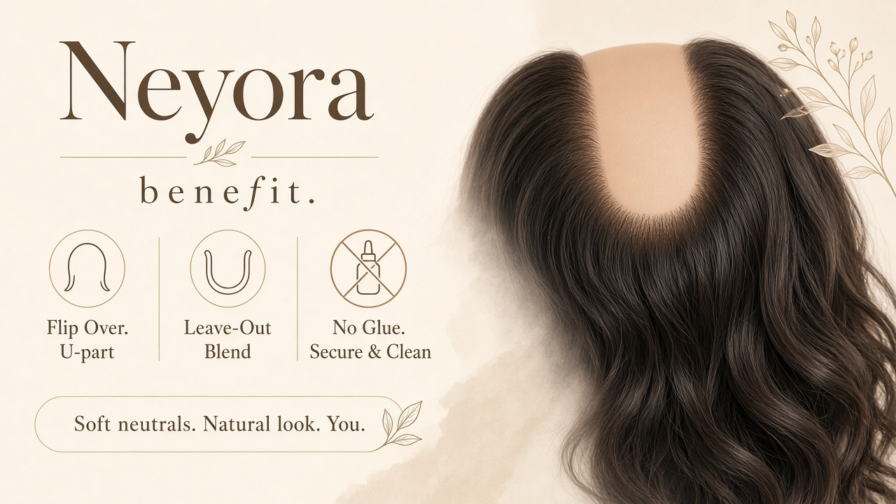 Glueless U-Part Flip-Over Half Wig | Kinky Curly - Image 3