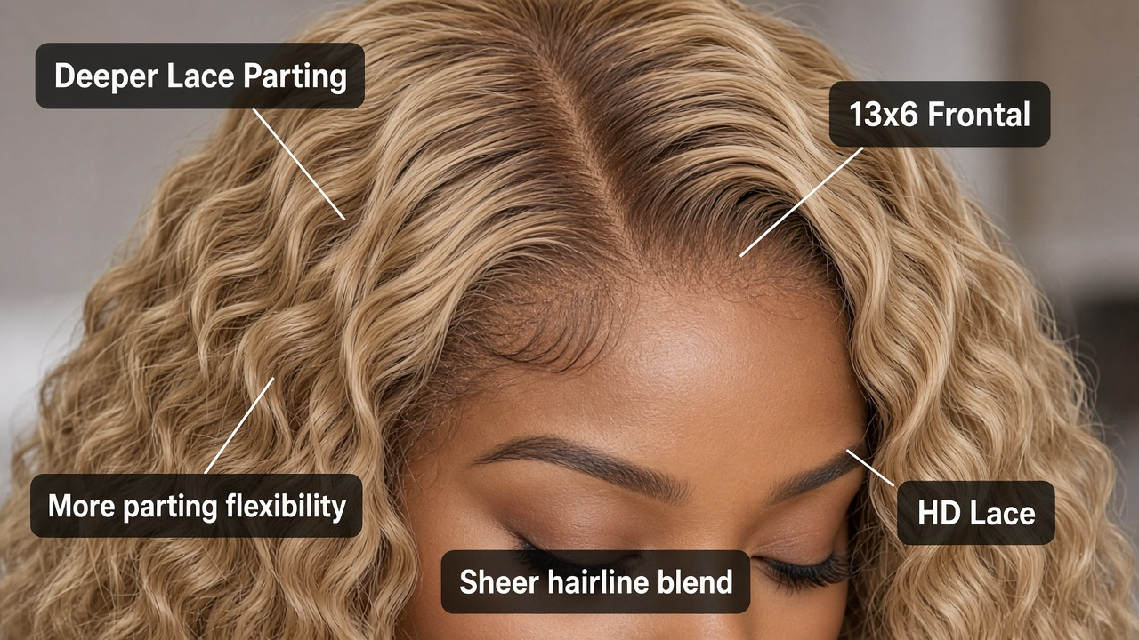 Glueless 613 Blonde Deep Wave | 13x6 HD Lace - Image 3