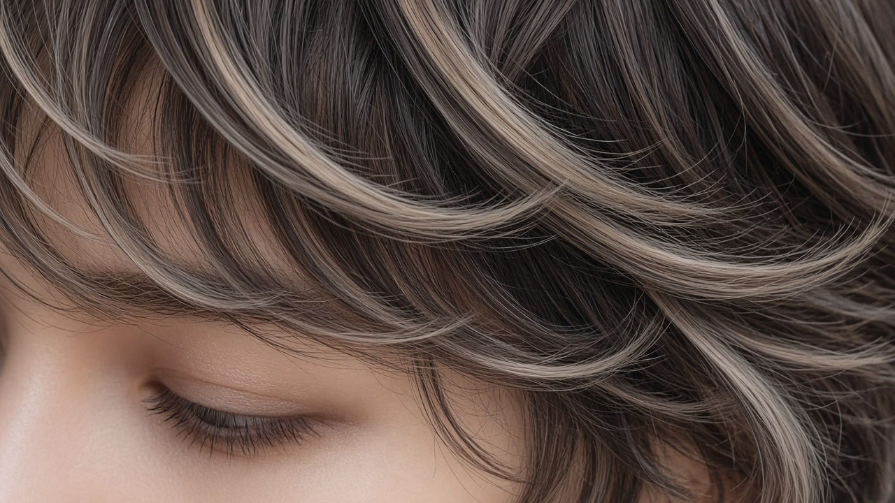 Glueless Butterfly Layered Wavy Wig with Bangs - Image 4