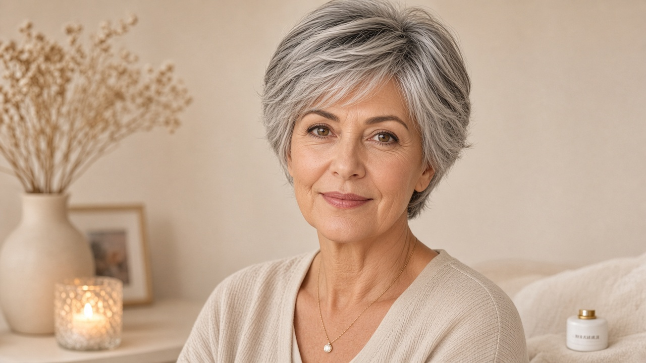 Glueless Salt & Pepper Grey Short Wig - Image 6