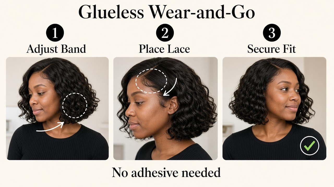 Glueless Funmi Curl Short Bob | 13x4 - Image 7