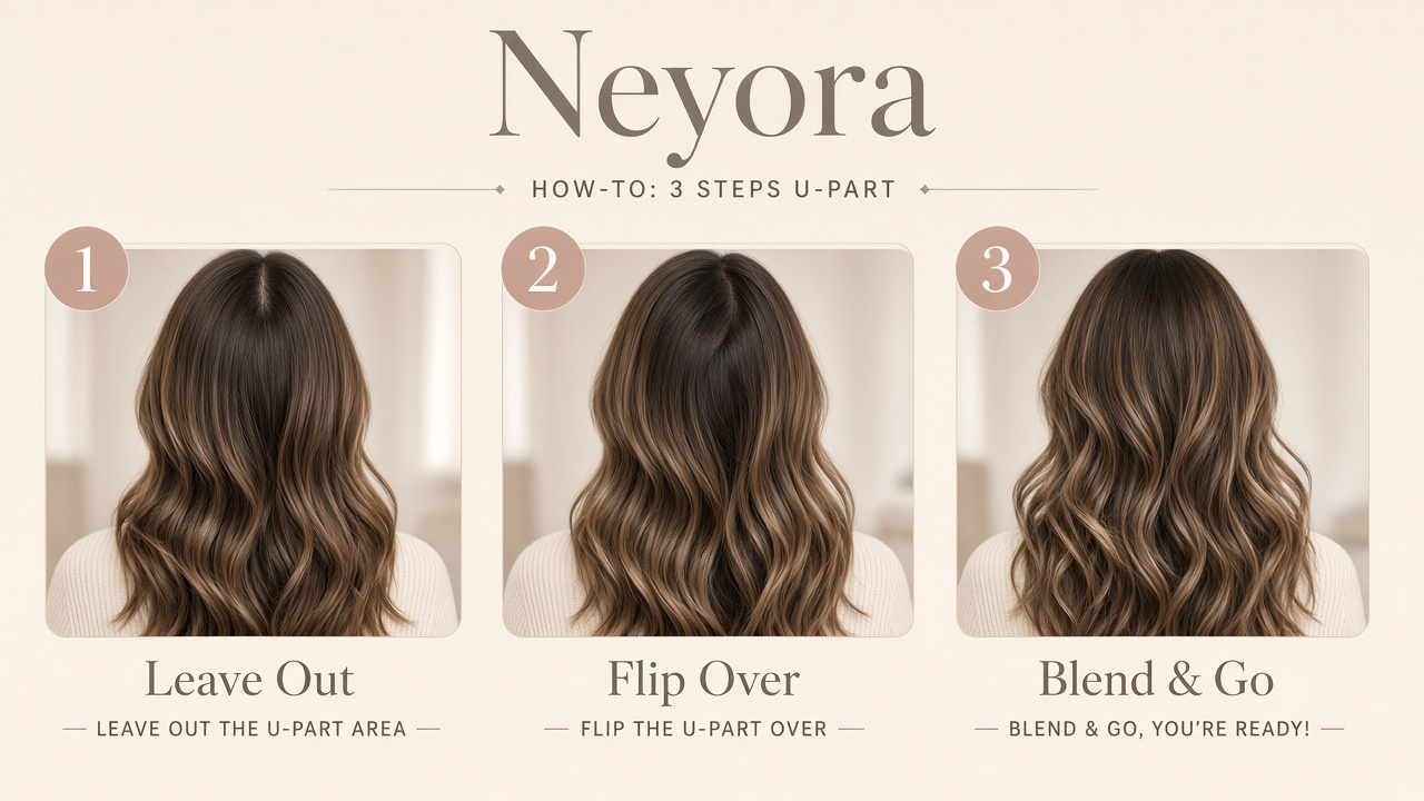 Glueless U-Part Flip-Over Half Wig | Kinky Curly - Image 7