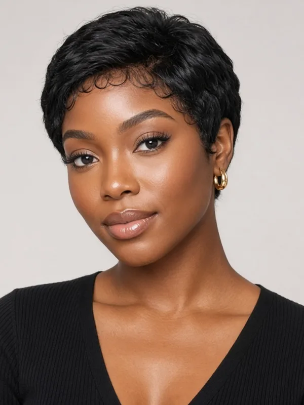 Glueless Pixie Cut 13x4 | 13×4 Human Hair (China Direct)