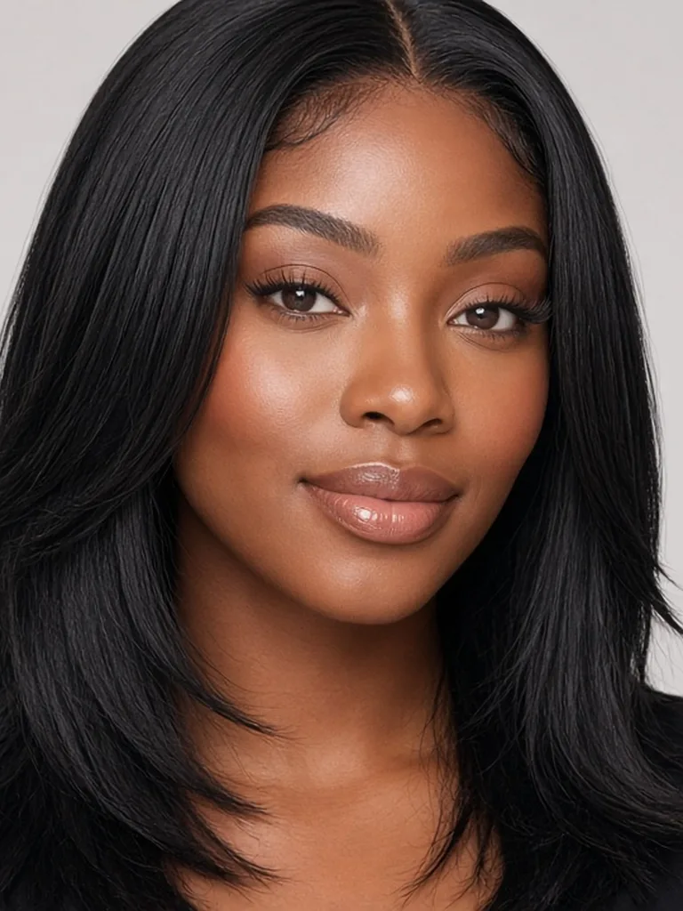 Glueless Butterfly Layered Straight | 5×5 Pre-Cut