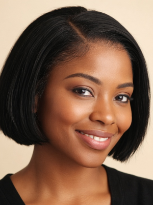 Neyora HD Lace Bob — model wearing