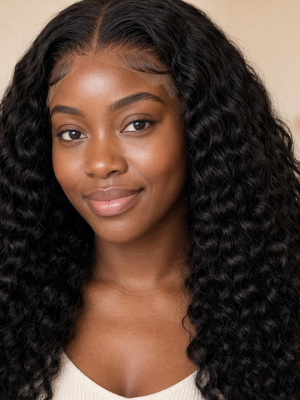 Neyora Deep Wave HD Lace — model wearing