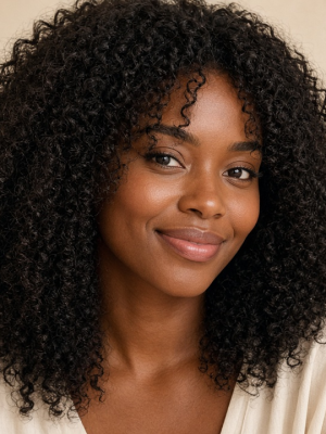 Neyora Burmese Curly Raw — model wearing