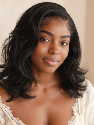 Neyora Full Lace Wear-and-Go — model wearing