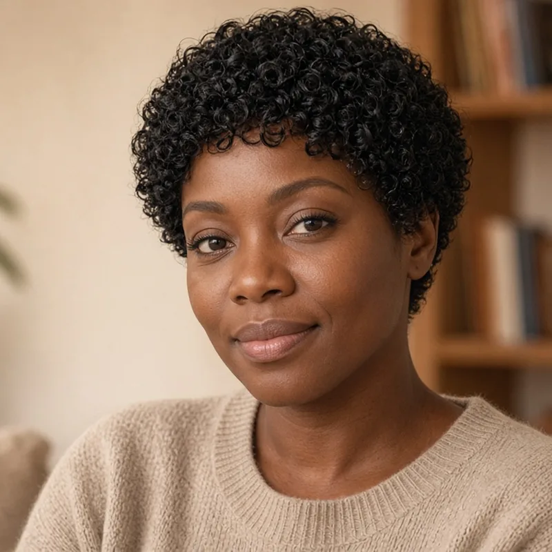 Glueless Pixie Curly Frontal | 13×4 Human Hair (China Direct) - Image 4