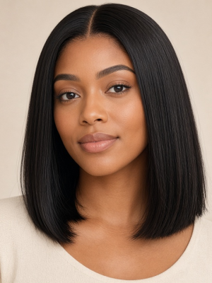 Glueless Bone Straight Bob | 13×4 Human Hair (China Direct)
