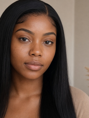 Glueless Bone Straight Lace Wig | 13×4 Human Hair (China Direct)