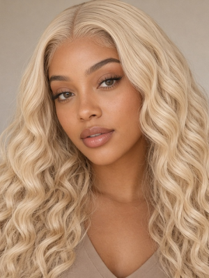 Glueless 613 Blonde Deep Wave | 13×4 Human Hair (China Direct)