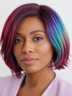 Short Colorful Fashion Bob | Synthetic